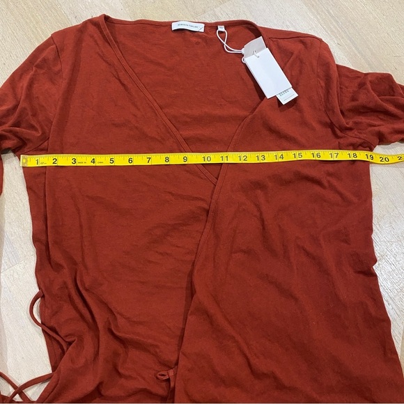 Rebecca Taylor red wrap top NEW - Picture 8 of 12